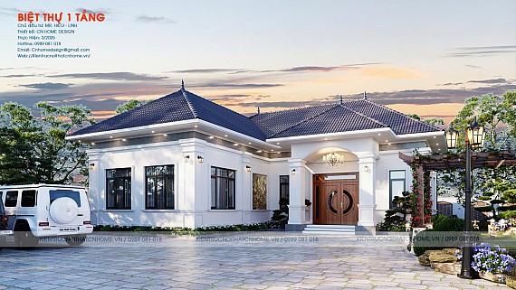 BIỆT THỰ 1 TẦNG TÂN CỔ  -  MR. HIẾU  - HẢI XUÂN - MÓNG CÁI