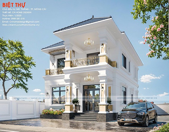 BIỆT THỰ 2 TẦNG TÂN CỔ ĐIỂN - A. THẮNG  - HẢI XUÂN - MÓNG CÁI